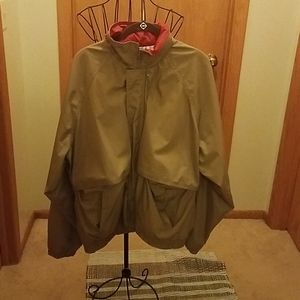 Ruggadier taupe szL front zip stripe lining jacket